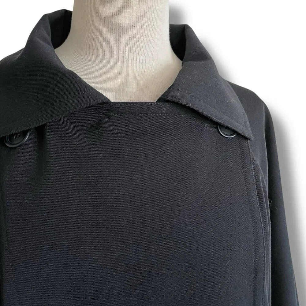 Ivan Grundahl Womens Jacket XS Black Wool Oversized Lagenlook Minimalist Coat